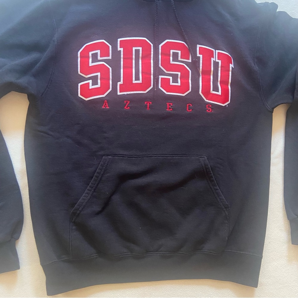 Champion Black Hoodie with Drawstring